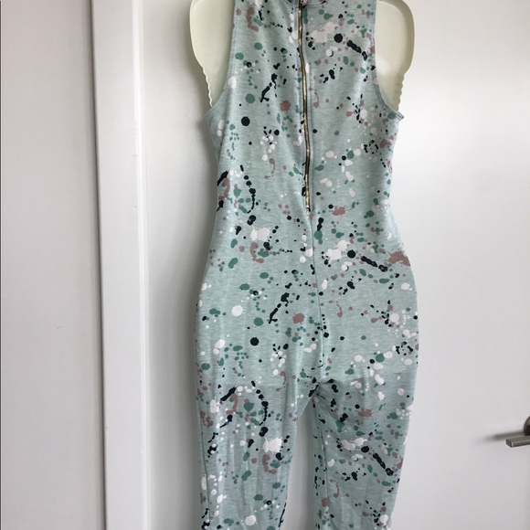Pinklicious Green /White Jumpsuit Medium $30 - Picture 4 of 9